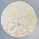 6 pcs Placemats - Golden & White multiFlower