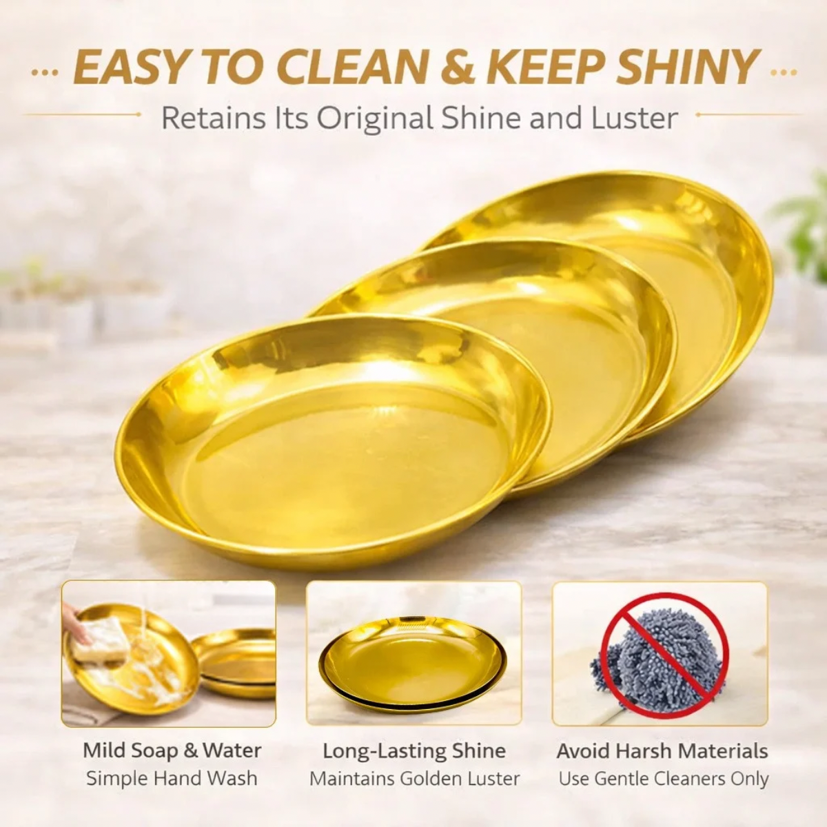 QM® Golden Karahi & Rice Serving Platter