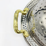 Medium 24cm Mandi Rice BBQ Serving Platter-Stainless Steel