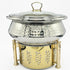 QM®  Chafing Dishes With Burner Stand & Steamer-Stainless Steel