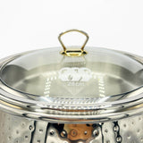 Chafing Dishes with Burner Stand & Steamer-Stainless Steel