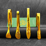 Golden Food Serving Tongs