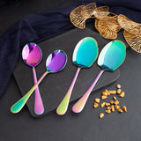 Rice & Curry Serving Spoons Set MultiColor Qareenay Manzil® Branded with 5 Year Warranty