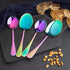 5 YEAR GUARANTEE 50 Gram Premium Rainbow Cutlery Set Qareenay Manzil® branded