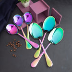 Rice & Curry Serving Spoons Set MultiColor Qareenay Manzil® Branded with 5 Year Warranty