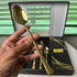 AYD Premium 24-Piece Golden Diamond Pattern Cutlery Set - 6 Person