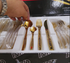 65 Grams Premium 24-Piece Golden Cutlery Set - 6 Person