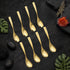 Rice & Curry Serving Spoons Set Supreme Golden Qareenay Manzil® Branded with 5 Year Warranty