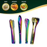 Set of 4 Rainbow Tongs