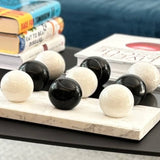 Real Italian Marble Balls Table Decoration