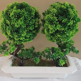 Artificial bonsai tree in a pot- Decoration pc