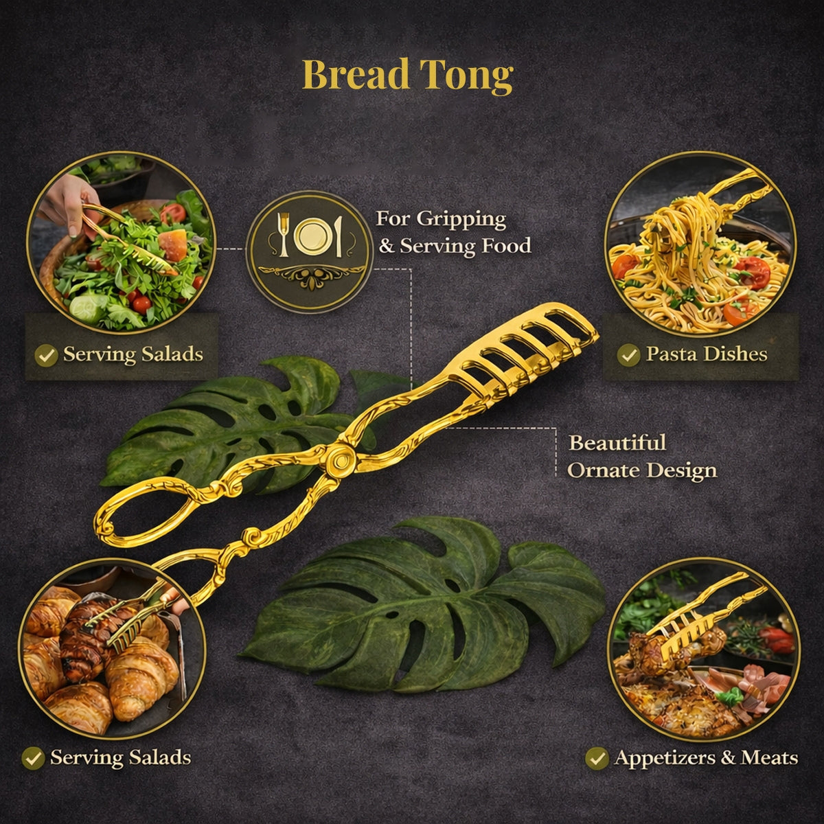 QM® Bread Tong - Clip Head
