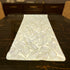 Vinyl Table Runner Classic White Leaf Style
