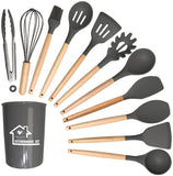 12 pcs Silicon Kitchen Utensils Set