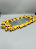 Flower Embroidered Mirror Tray - 1 Pc