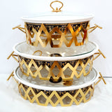 Versace Buffet Dishes - Black