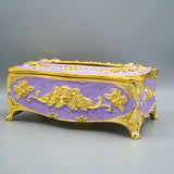 Luxury Mauve & Golden Tissue Box Napkin Holder