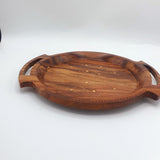 Wooden Handi Craft Trays With Handles - Star