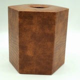 Premium Round Tissue Box - Brown