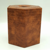 Premium Round Tissue Box - Brown