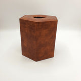 Premium Round Tissue Box - Brown