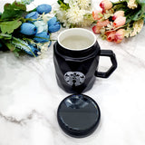 Starr Buck Mug With Cover - Black