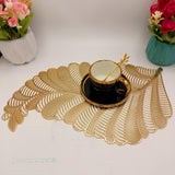 Golden Leaves Design Placemats - Set of 6