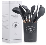 13-piece Silicone Kitchen Utensils Set - Black