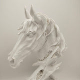 Resin Horse Head Ornament - White