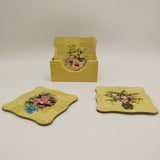 Bamboo Coaster Set with holder - 6 Coasters