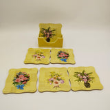 Bamboo Coaster Set with holder - 6 Coasters